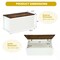 Multipurpose White Toy Storage Chest with Bench Seating Top and Lid for Bedroom or Living Room